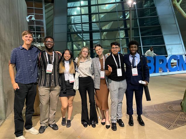 TCW Lab members at a conference